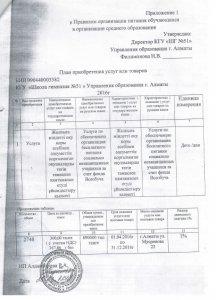 План приобретения услуг 2016год
